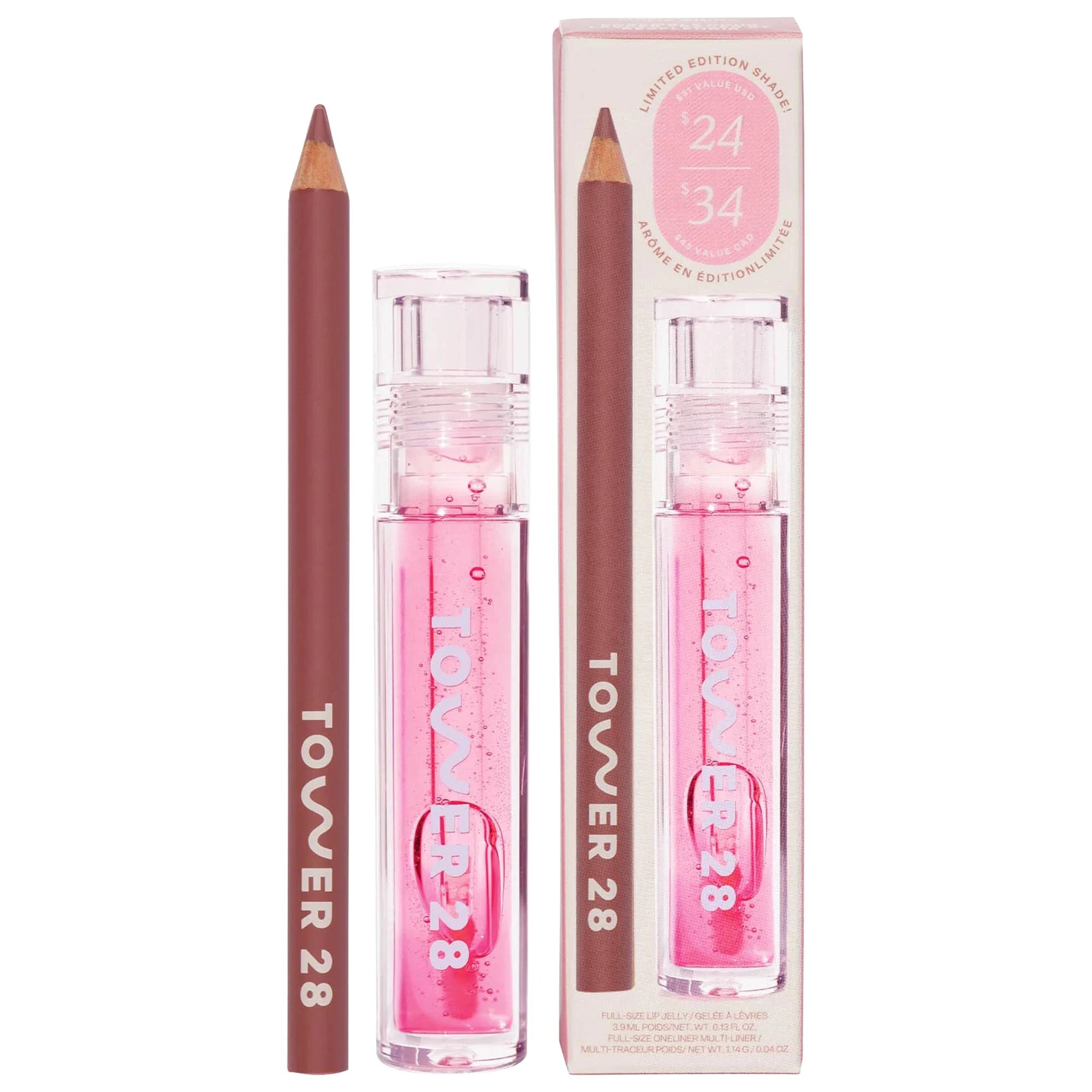 Tower 28 |
Line + Shine Lip Kit