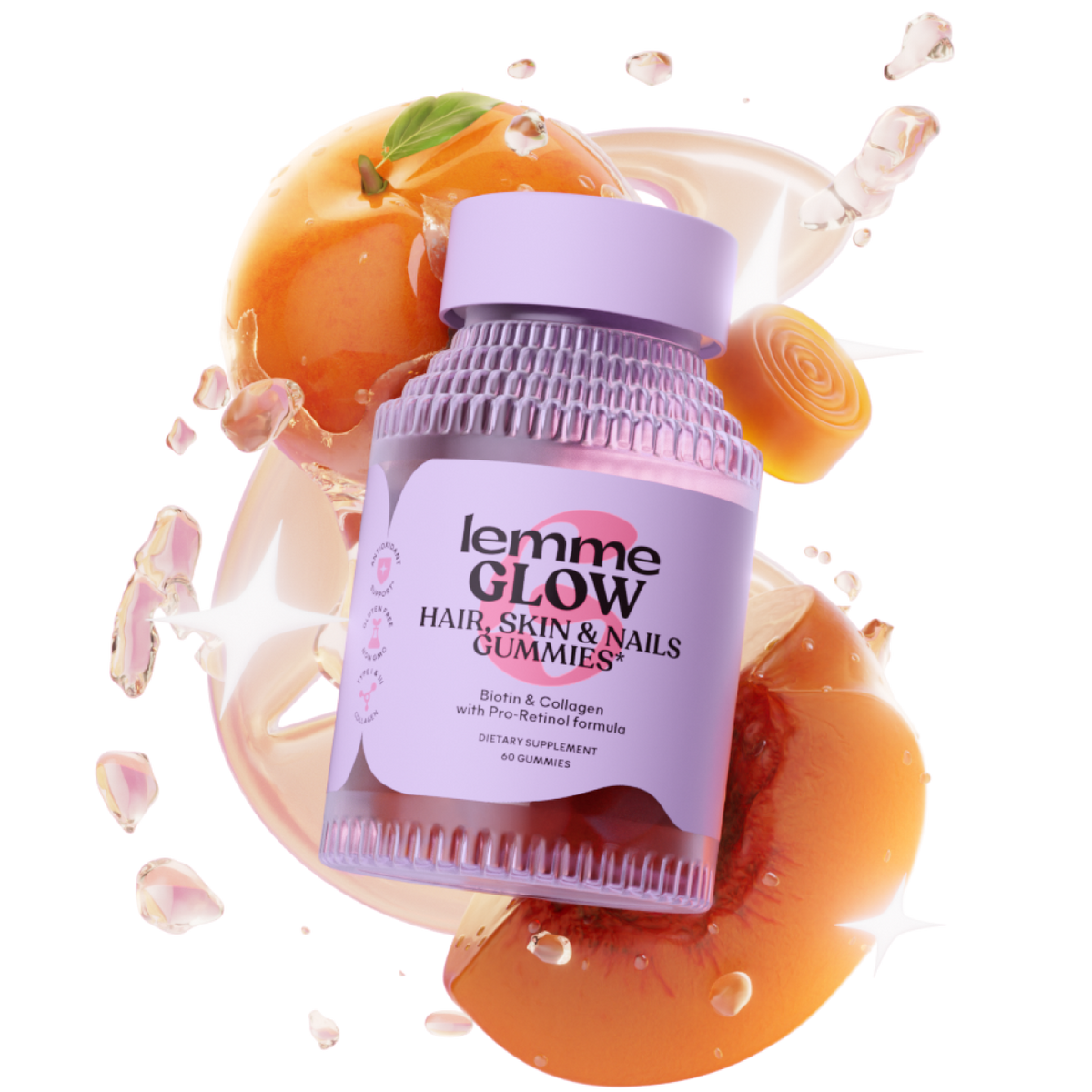 Lemme | LEMME GLOW GUMMIES
Hair, Skin & Nails Gummies