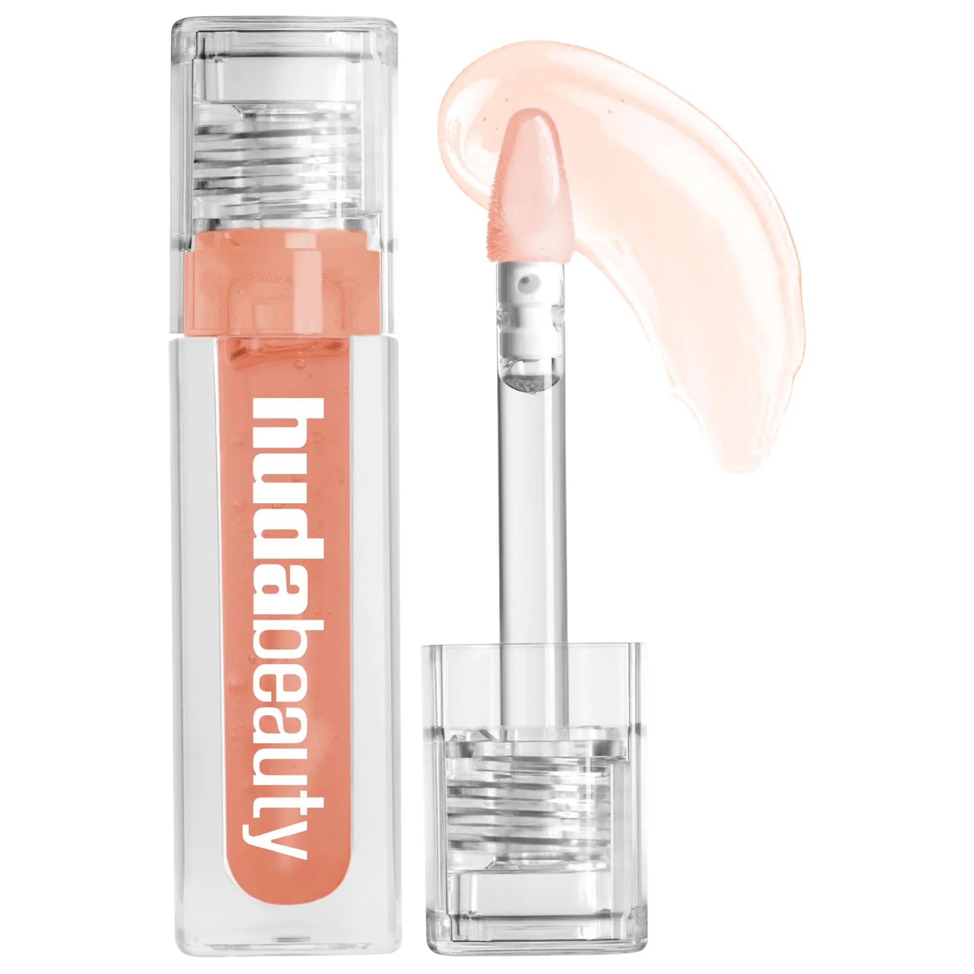 HUDA BEAUTY | Tinted Jelly Lip Oil | Juicy Peach