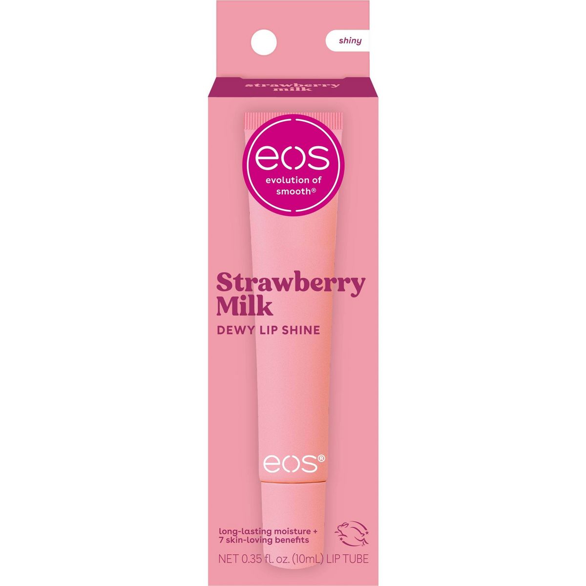 eos | Dewy Lip Shine | Strawberry Milk