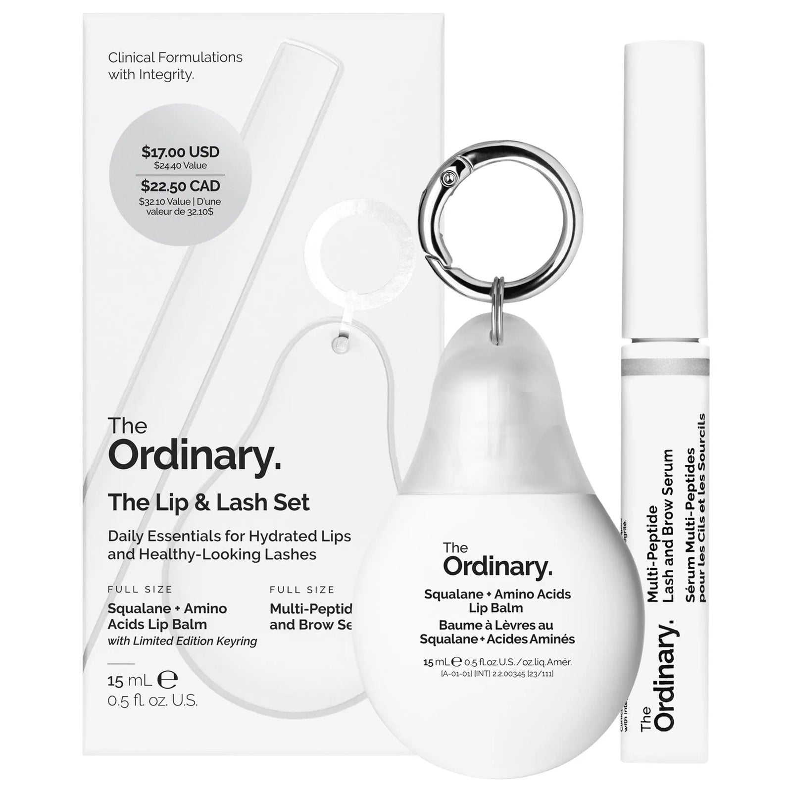 THE ORDINARY |
The Lip & Lash Set