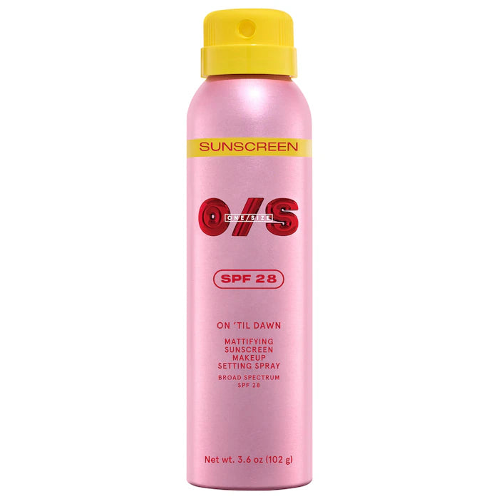 ONE/SIZE | On 'Til Dawn Mattifying Sunscreen Makeup Setting Spray SPF 28 | Full Size