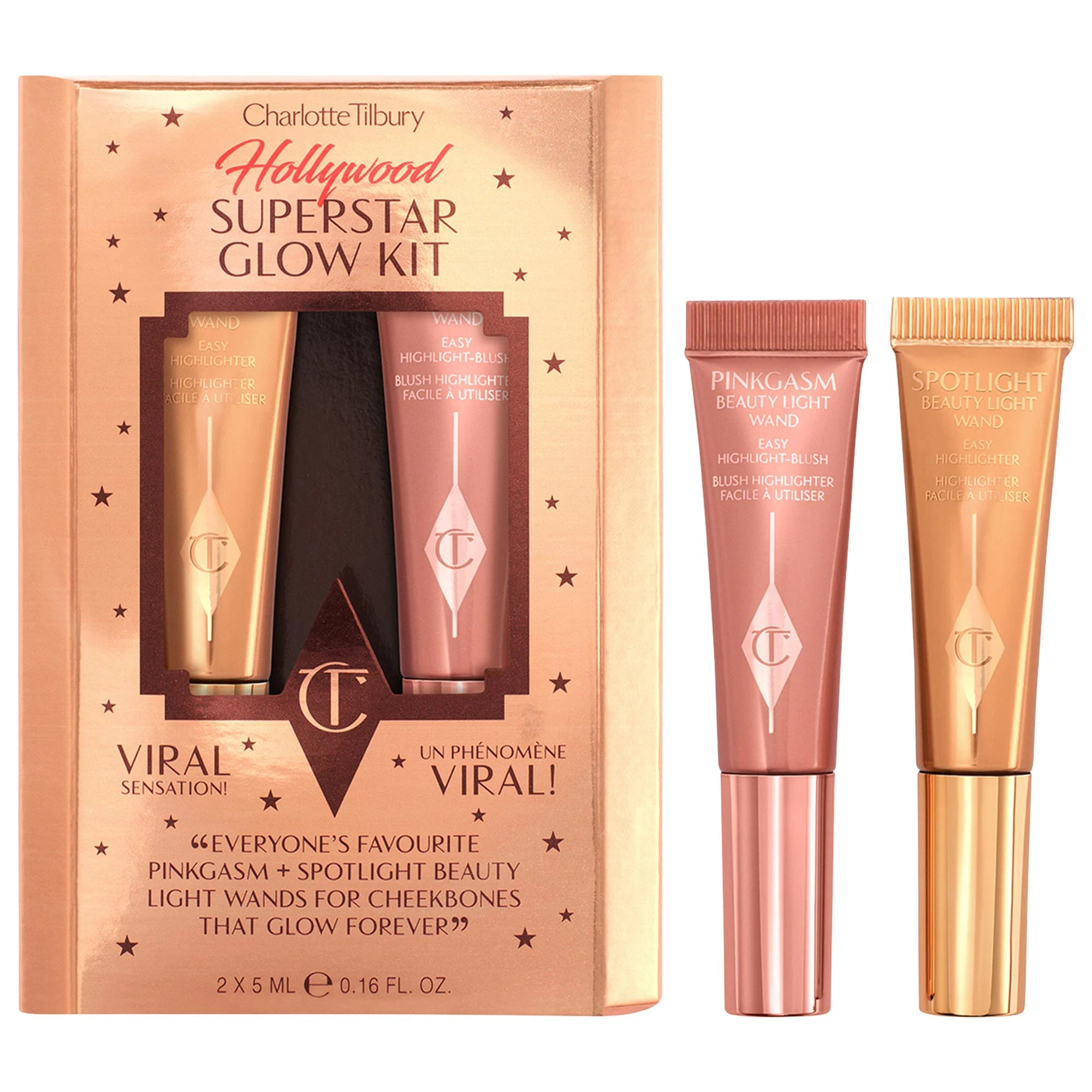 Charlotte Tilbury | Mini Beauty Highlighter Wand Duo Set