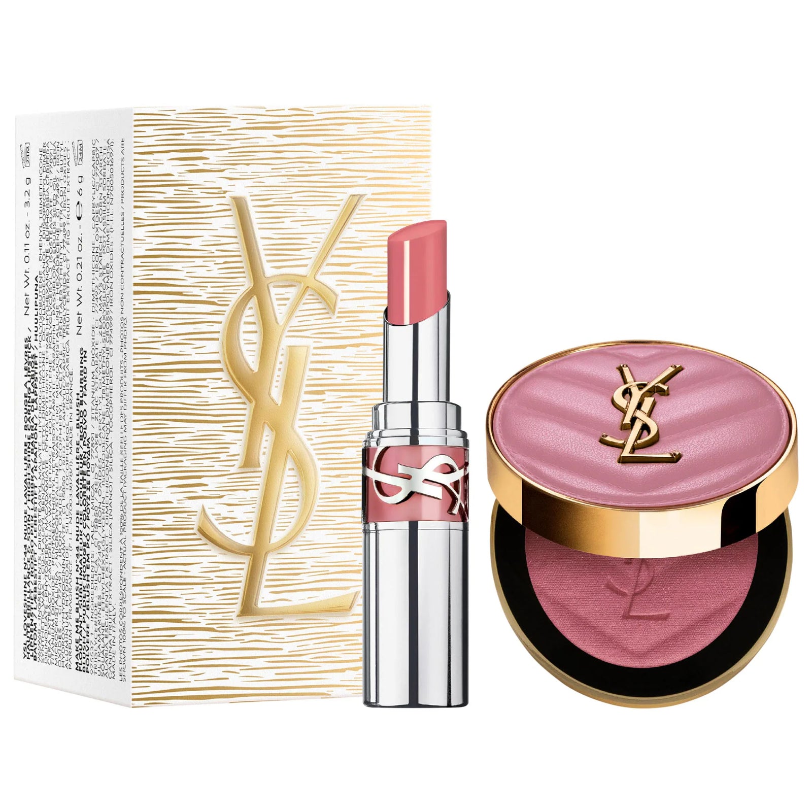 YSL | Iconic Pink Make Me Blush & Loveshine Lip Oil Stick Set