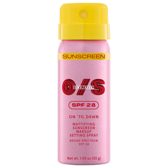 ONE/SIZE | On 'Til Dawn Mattifying Sunscreen Makeup Setting Spray SPF 28 | Mini Size