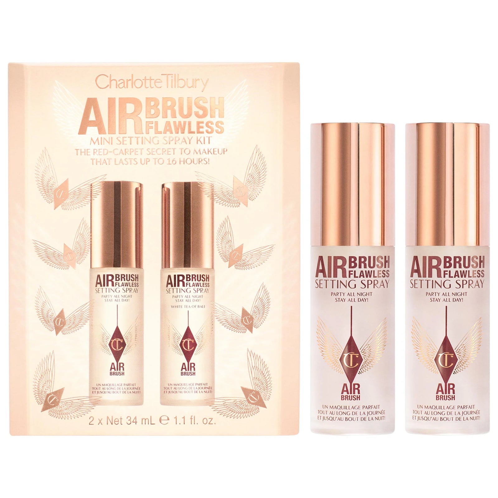 Charlotte Tilbury | Mini Airbrush Flawless Setting Spray Duo Set