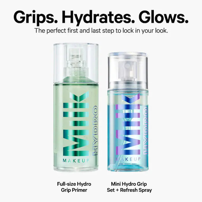 MILK MAKEUP Hydro Grip Primer Dewy Setting Spray Makeup Set