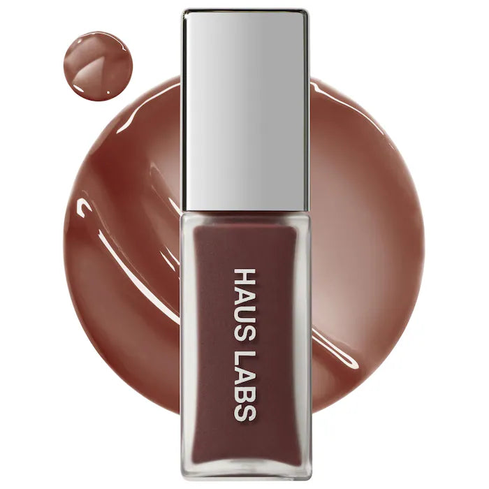 HAUS LABS | PhD Hybrid Lip Glaze Plumping Gloss | Cocoa
