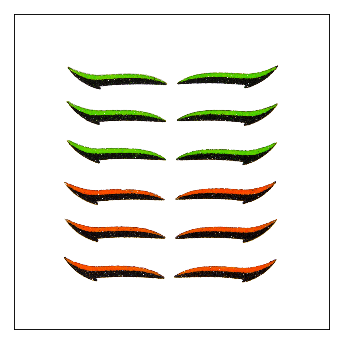Adhesive Eyeliner | CLASSIC NEON | 6 pairs